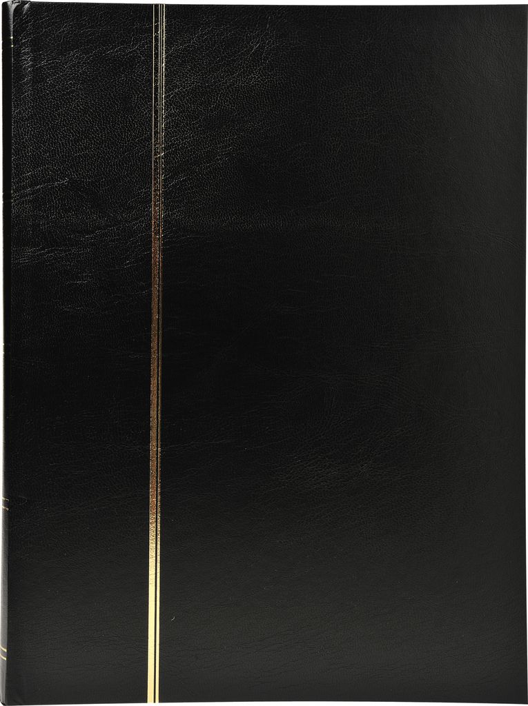 Exacompta Briefmarken Einsteckalbum Halbleder 32 Seiten 225x305cm Schwarz 26141E