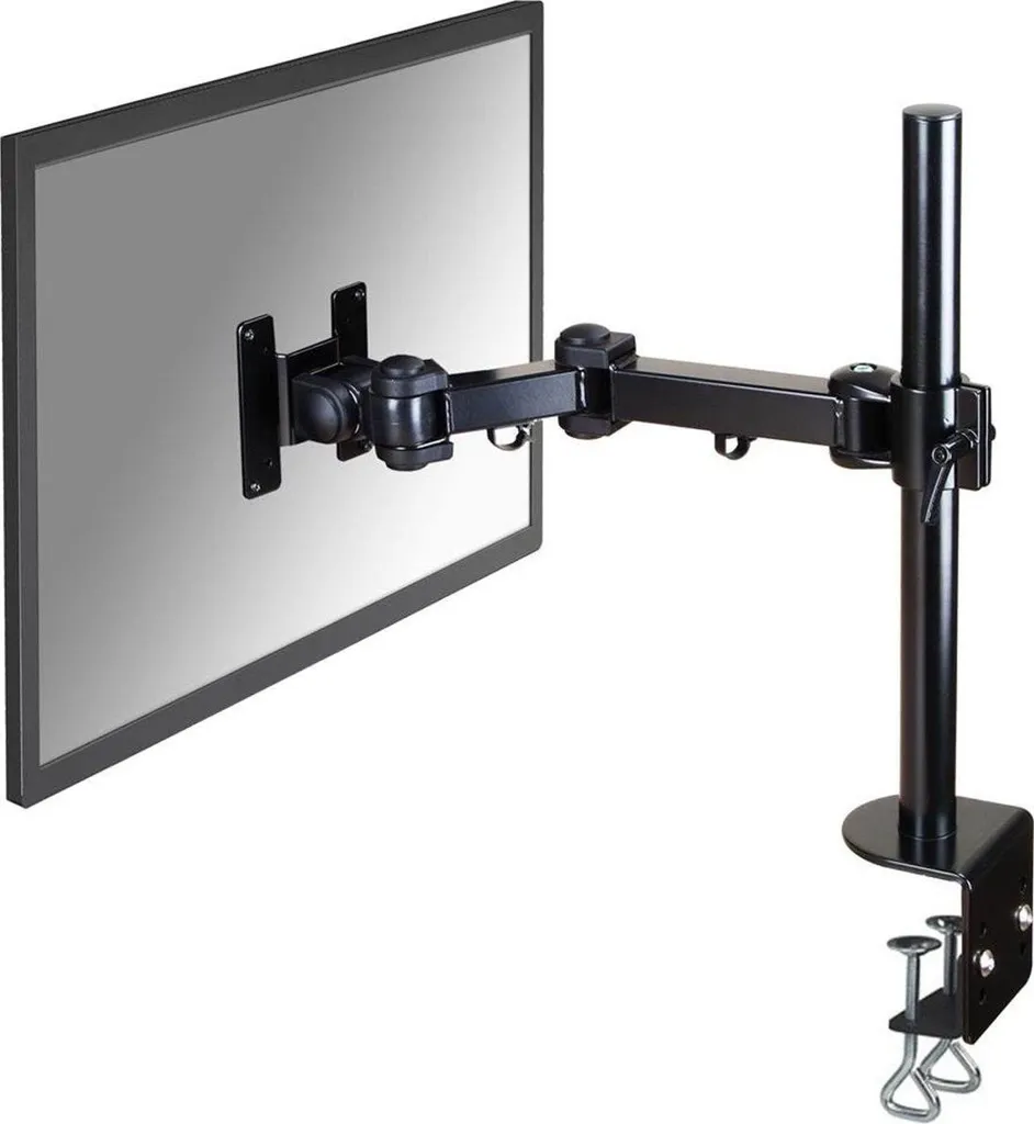 Support de Moniteur pour Télétravail 10-30 Pouces Orientable Noir Robuste - 3