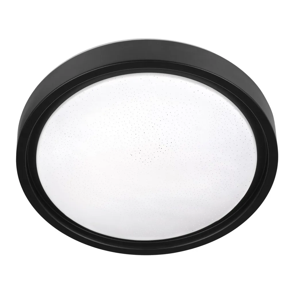 Plafonnier salon RGB Noir Activejet Panama pour ambiance LED modulable