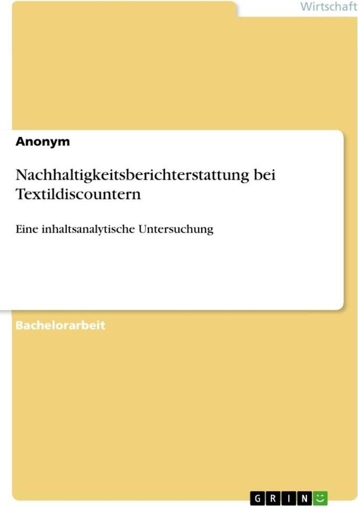 Nachhaltigkeitsberichterstattung bei Textildiscountern