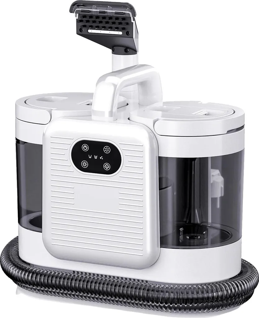 Nettoyeur Vapeur Anti-Taches avec Aspiration et Double Réservoir Eau