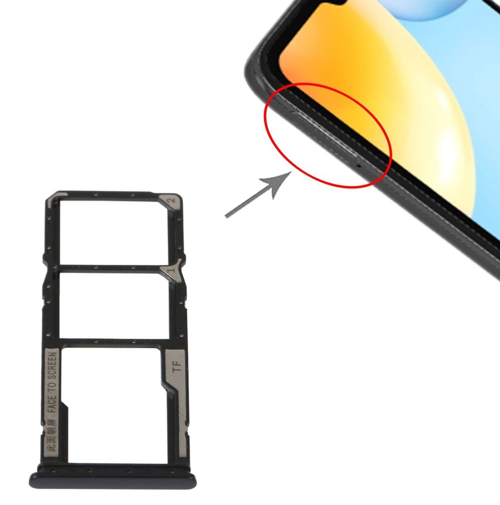 SIM Card Tray + Micro SD Card Tray Karten Halter Redmi 10C Produktbild 