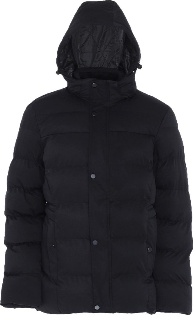 boundry herren wattierte steppjacke - schwarz, M