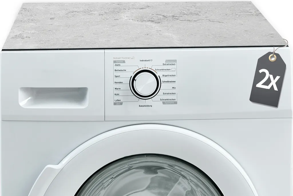 Set 2 Tappetini Lavatrice 60cm Effetto Cemento Tessile Lavabile Online