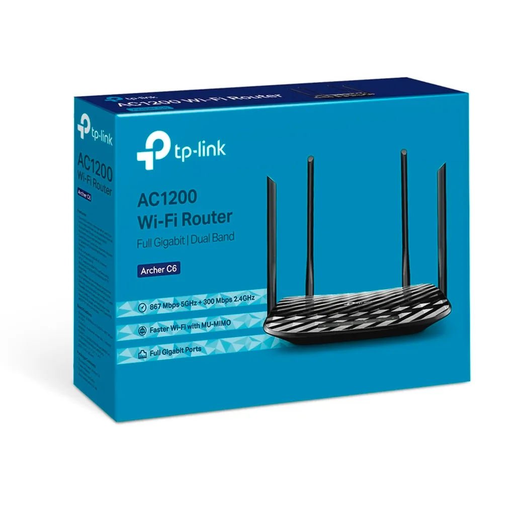 Routeur WiFi TP-Link Archer C6 Idéal pour Streaming HD et Gaming