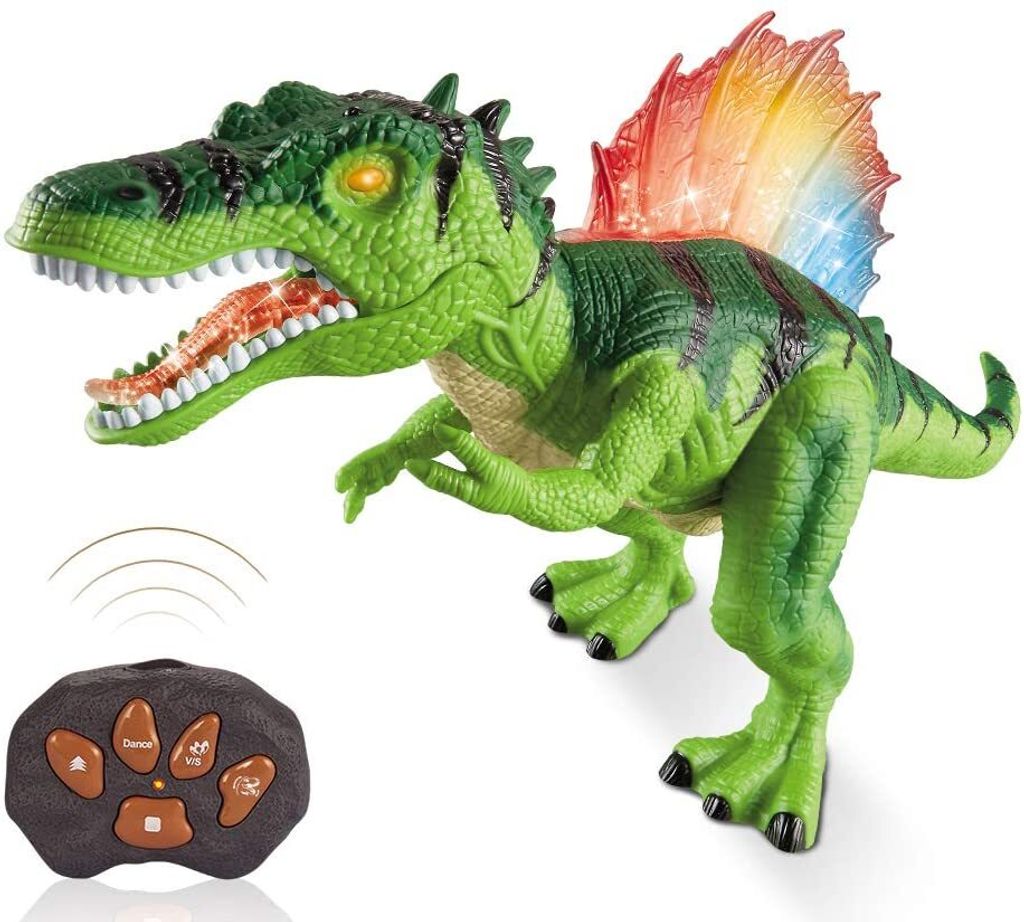 Dinosaurier Spielzeug Ferngesteuertes Dino LED Beleuchtung Brüllendes Gehen 