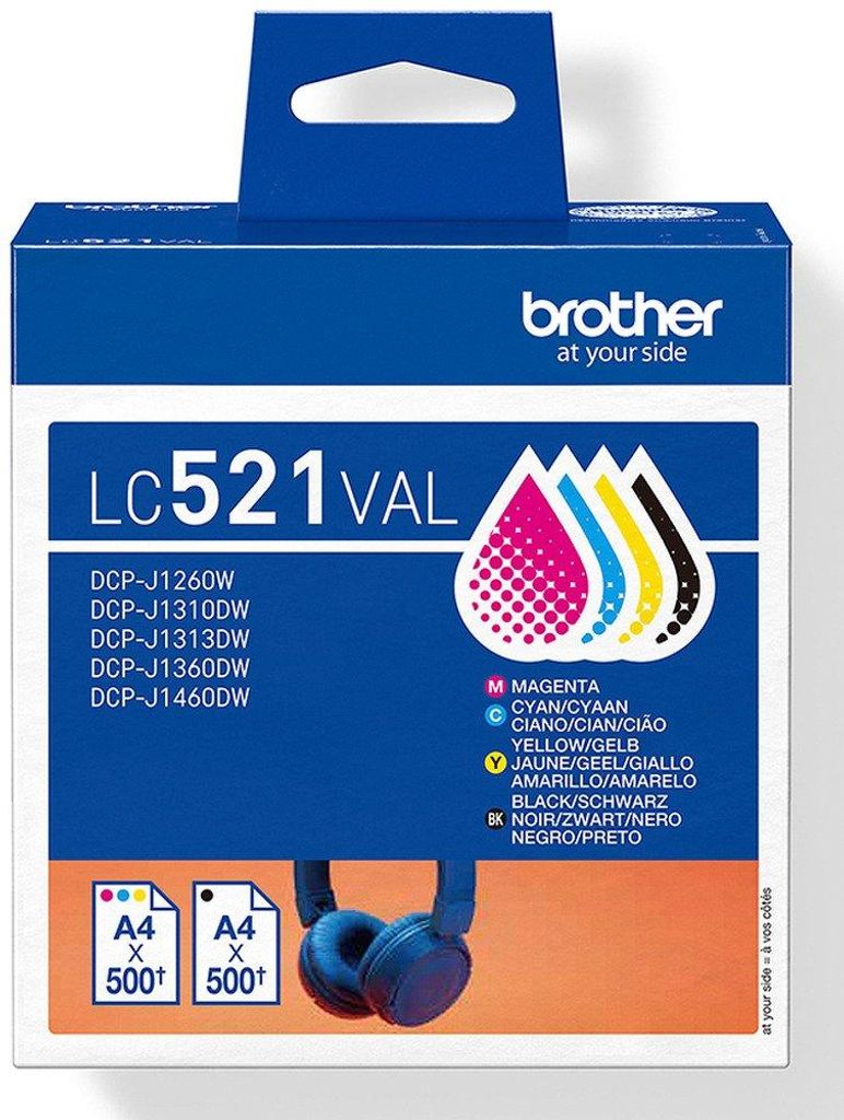 Brother Cartouche d'encre LC521VAL Image du produit 