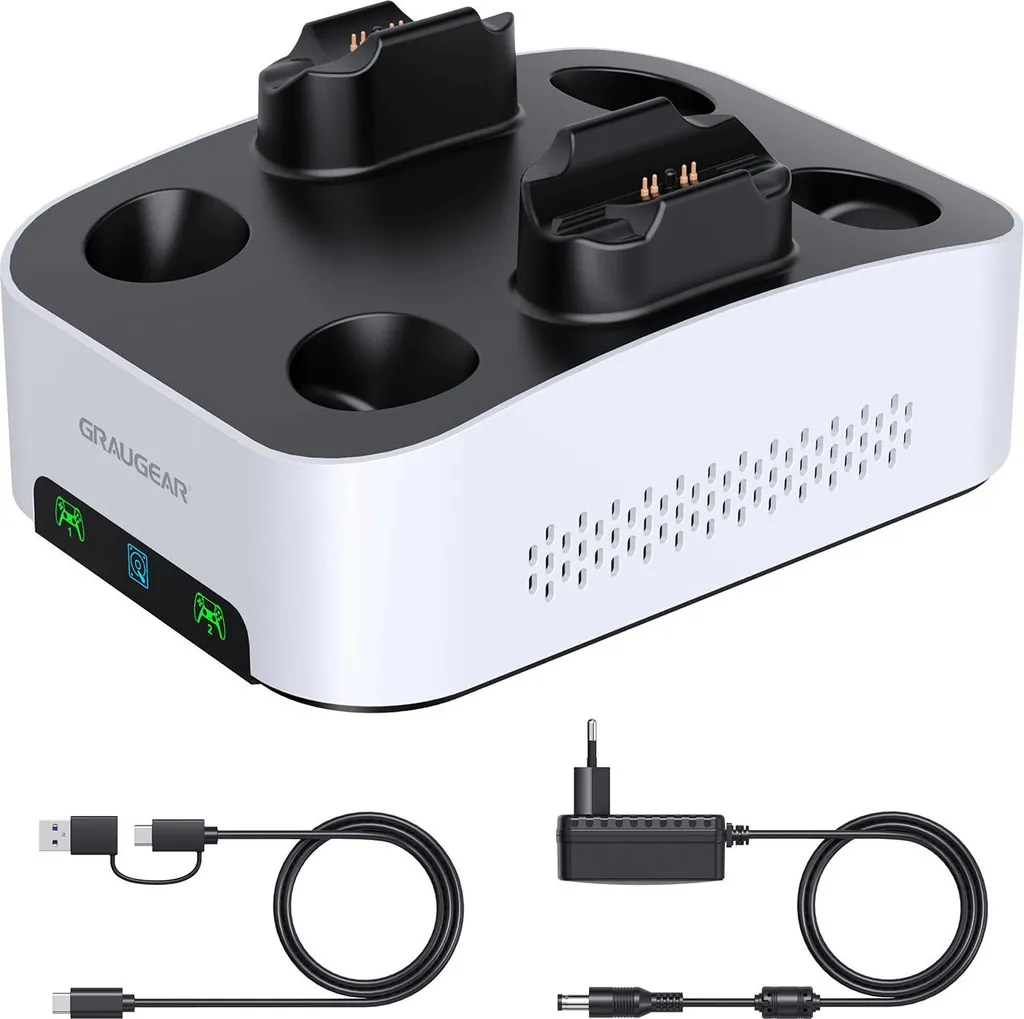 Stazione Ricarica e Memoria PS5 GrauGear G-3506-CG - Regalo Ideale