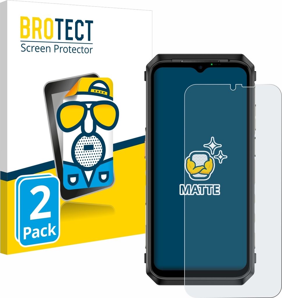 2x BROTECT Schutzfolie für Ulefone Power Armor 18 Displayschutz Displayschutzfolie Folie Matt Entspiegelungsfolie