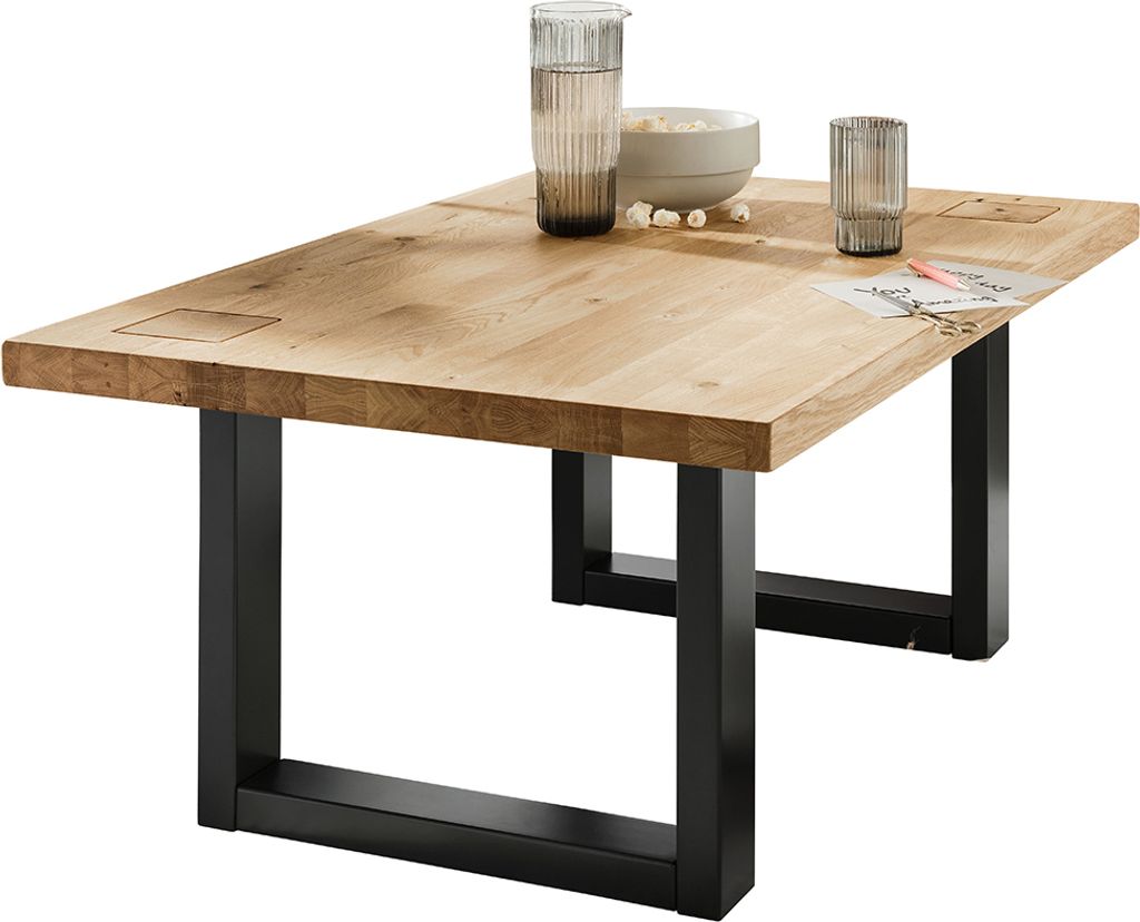 Couchtisch 110x70 cm Eiche massiv geölt WINCHESTER-69
