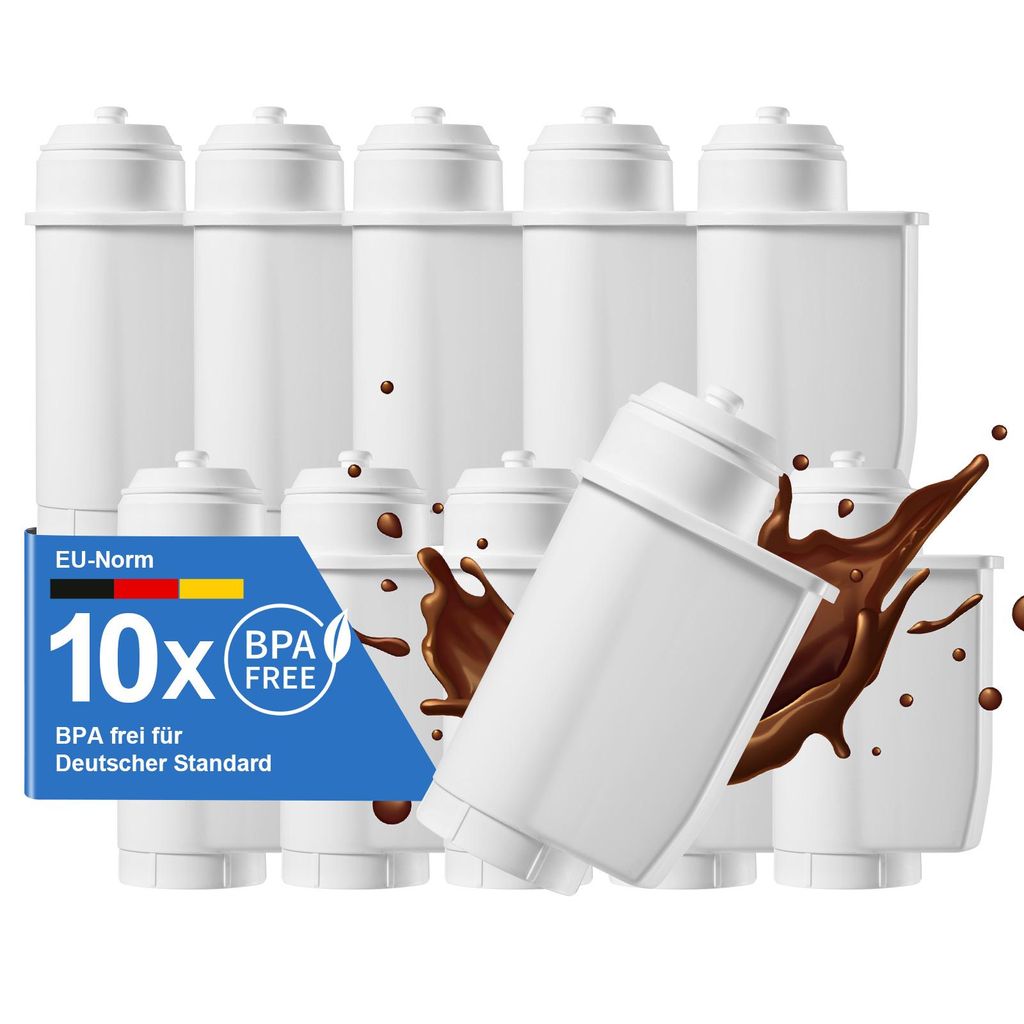10 Stück Ersatzwasserfilter der Siemens Brita Eq-Serie, EQ5 EQ6 EQ7 EQ9 S700 EQ500, Ersatzwasserfilter für Siemens 3200, Bosch TCZ7003, TCZ7033