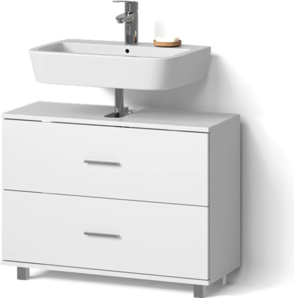 Livinity Mobile sottolavabo per bagno Eisak, 80 x 60.8 cm, Bianco