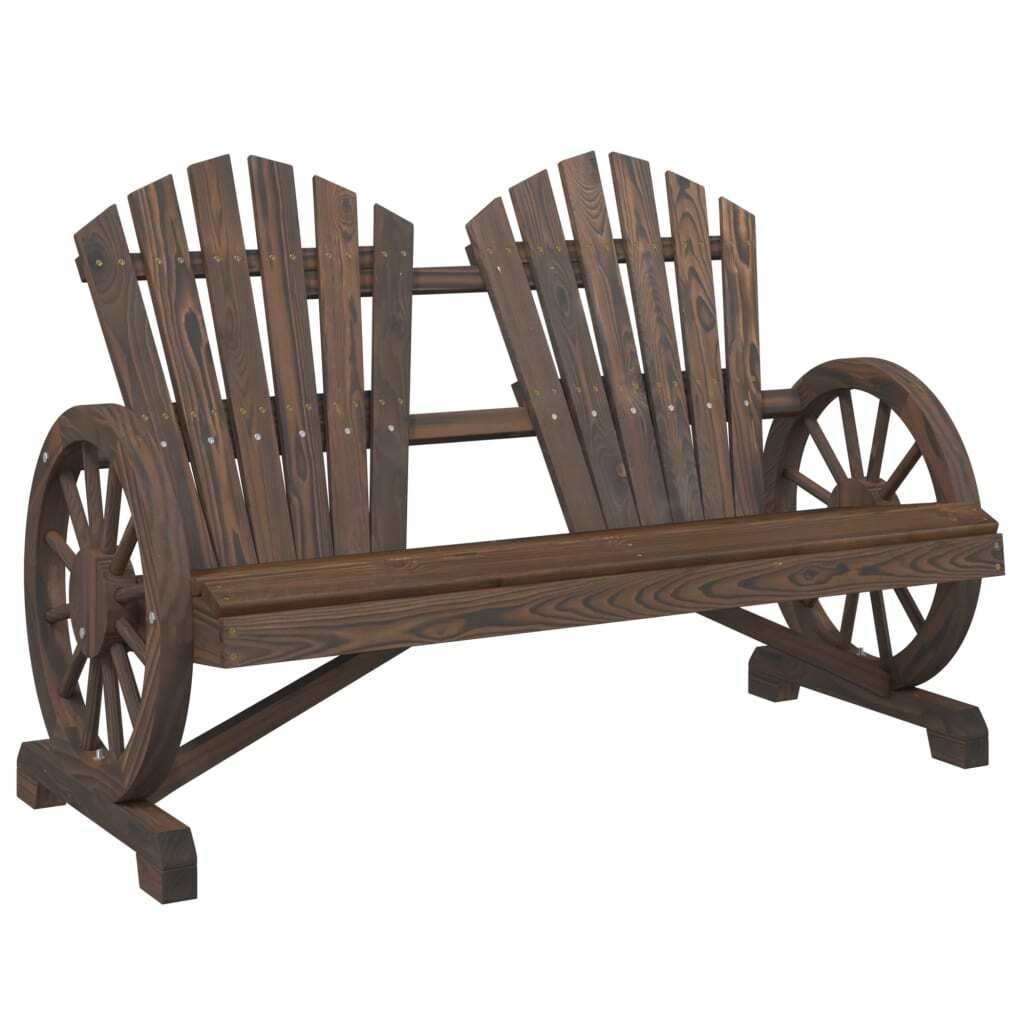 "WINTER SALE" Adirondack-Gartenstuhl 2-Sitzer Massivholz Tanne - Gartensofas NeuMöbel860352