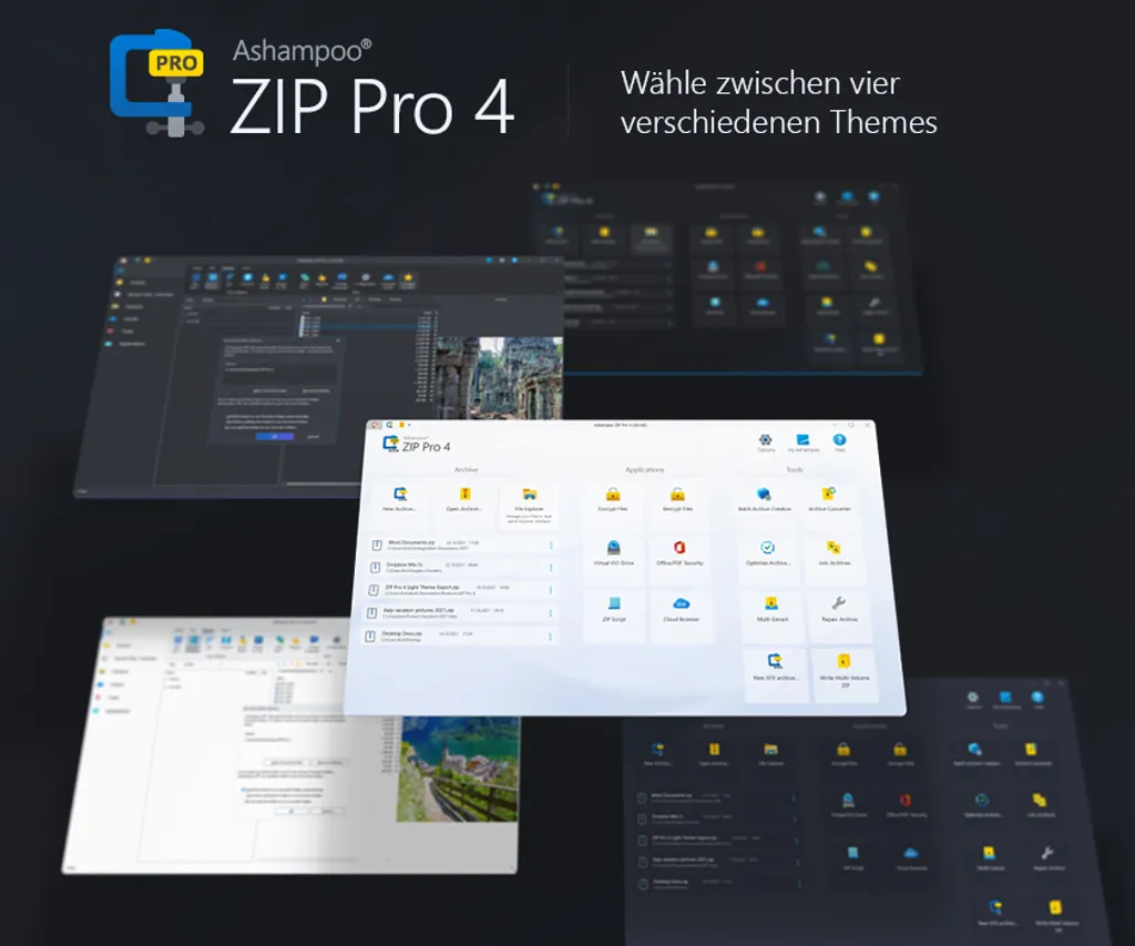Logiciel de décompression complet Ashampoo ZIP Pro 4 pour ordinateur - 4