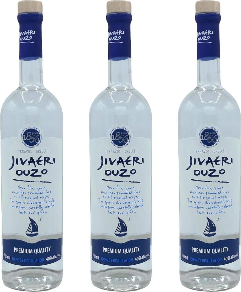 Ouzo Jivaeri 3 x 0,7l | Älteste Ouzo Destillerie der Welt | Produktbild 