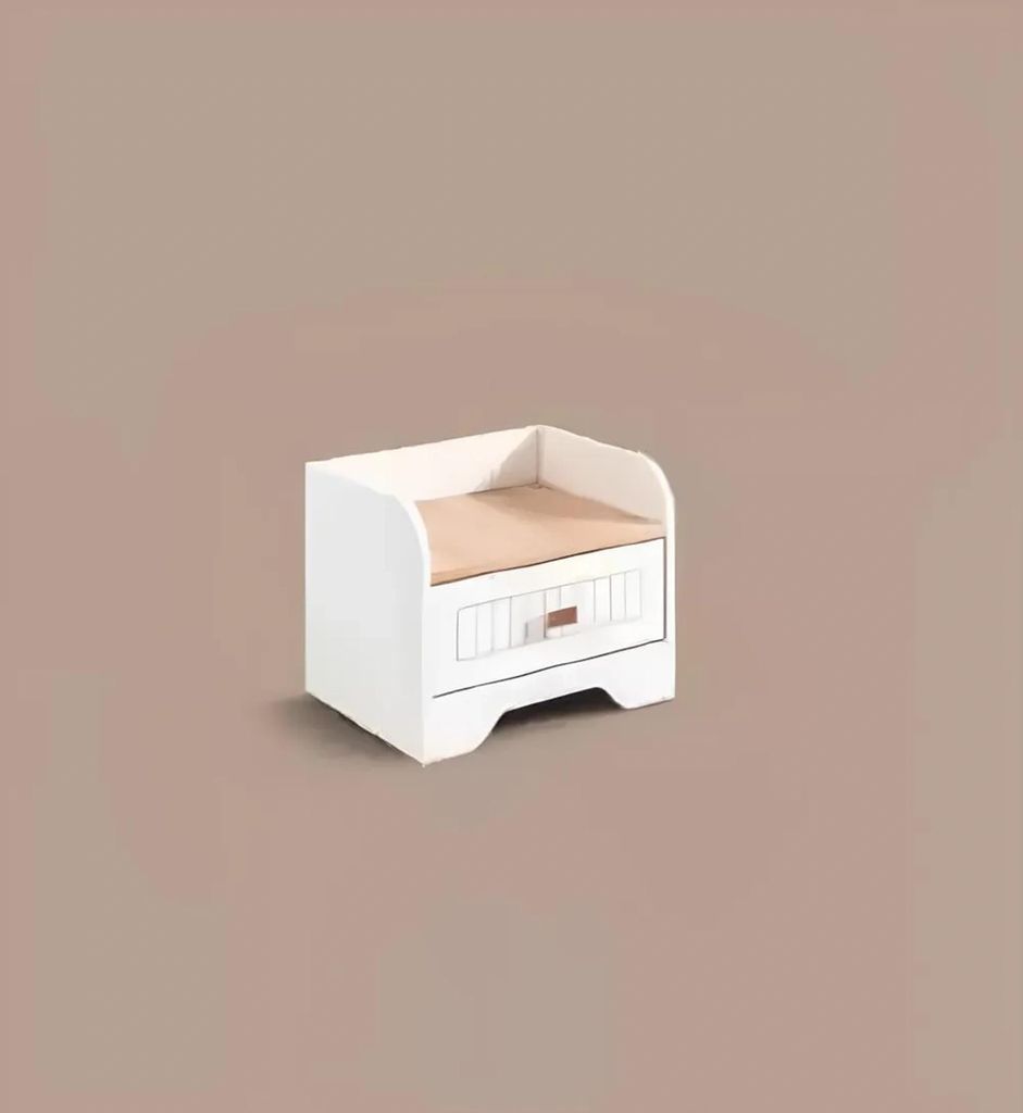 Modern Nachttisch Beistelltisch Weiß Design Nachtkommode Nachtkonsole Möbel Neu