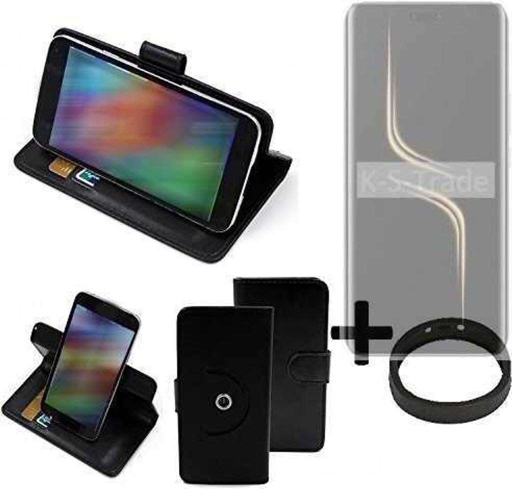 K-S-Trade Case Schutz Hülle kompatibel mit Honor Magic6 Ultimate + Bumper Handy Hülle Flipcase Smartphone Cover Handy Schutz Tasche Walletcase