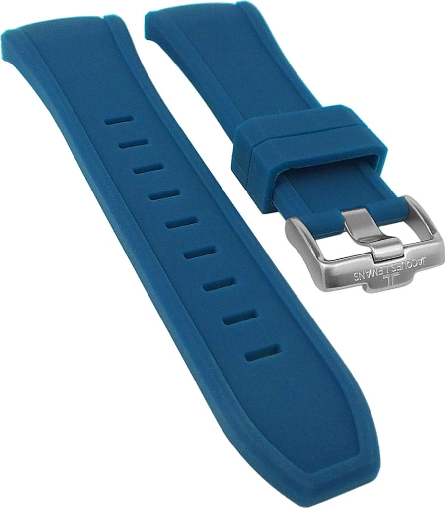 Jacques Lemans Miami ⇒ Uhrenarmband Silikon blau ⇒ 1-1784 ⇒ 1-1784C