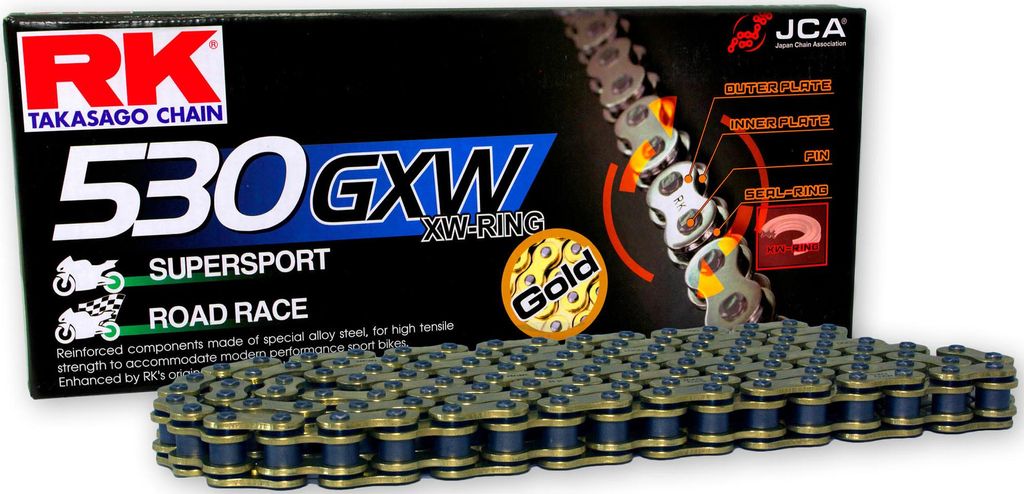 Rk Ketten 530 GxB 118 N Gold Gold offen