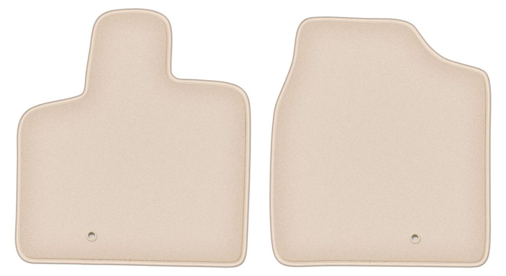 DURBAN Beige Velours-Fußmatten vorne für Dodge Grand Caravan IV 7-Sitzer (2008-2016)