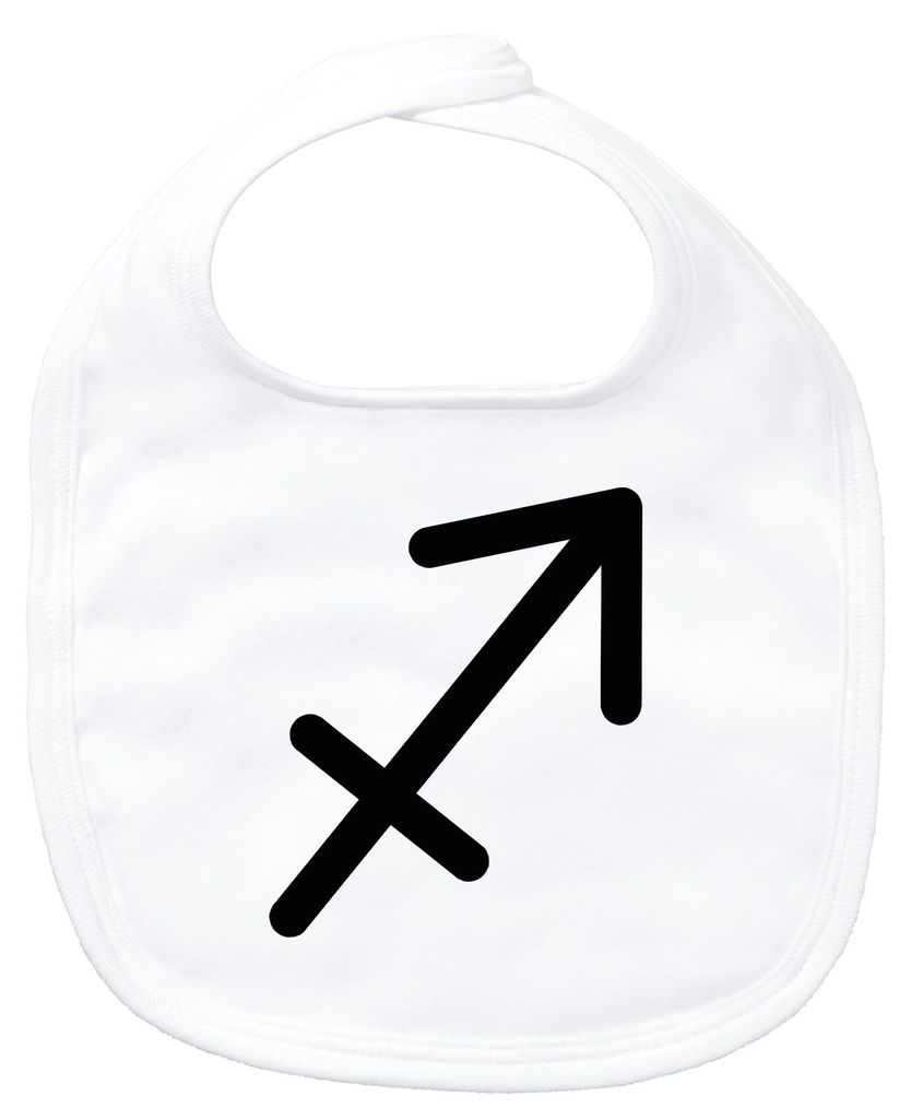 Huuraa Baby Lätzchen Schütze Sternzeichen Zeichen White Klettverschluss Baumwolle Latz Geschenkidee