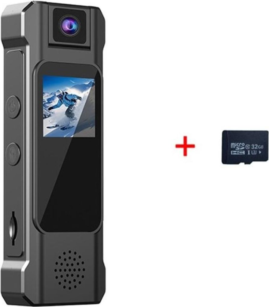 INF 4K HD Tragbare Körperkamera mit 32GB Speicherkarte zur Beweissicherung
