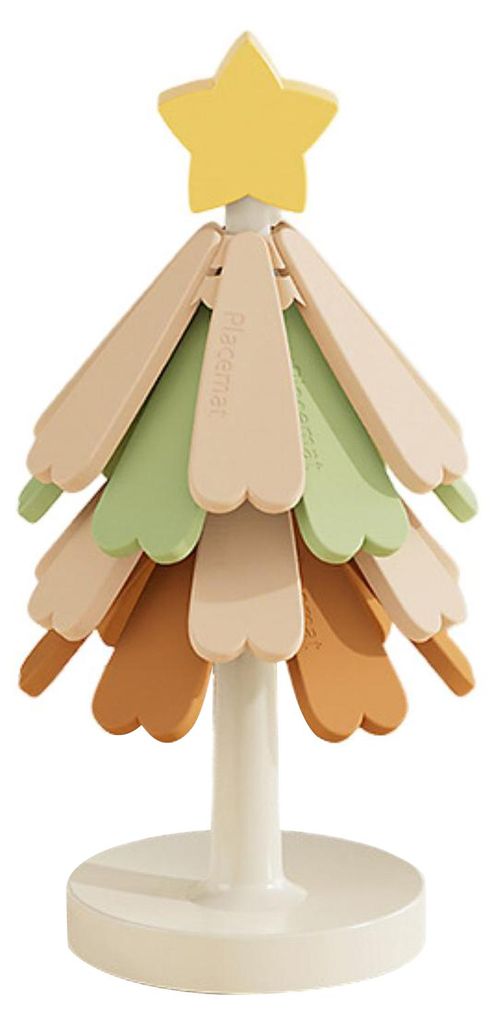 Silikon-Untersetzer für heiße Gerichte, Topfuntersetzer in Weihnachtsbaumform, hitzebeständige Untersetzer, Isoliermatte für die Küche