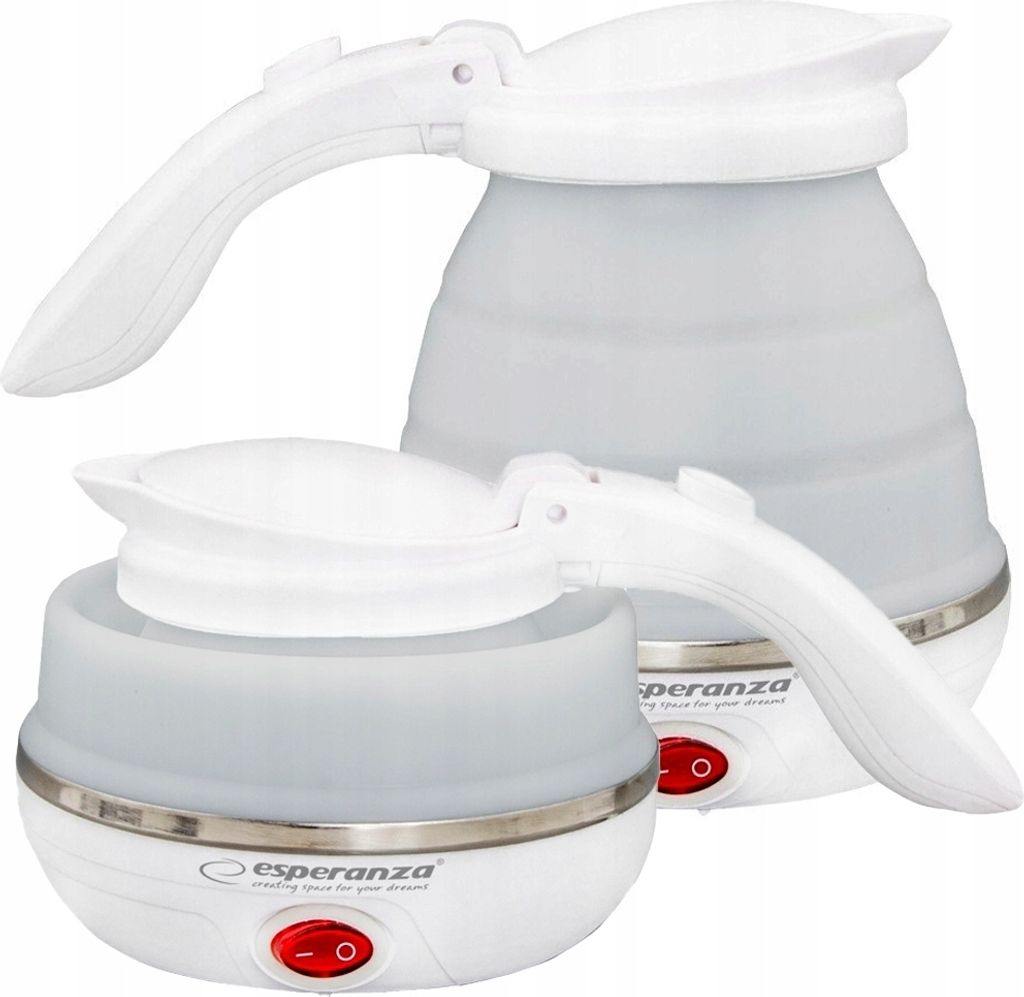 Kleiner Elektrischer Wasserkocher Faltbarer Silikon-Reise-Wasserkocher 0,5L 750W