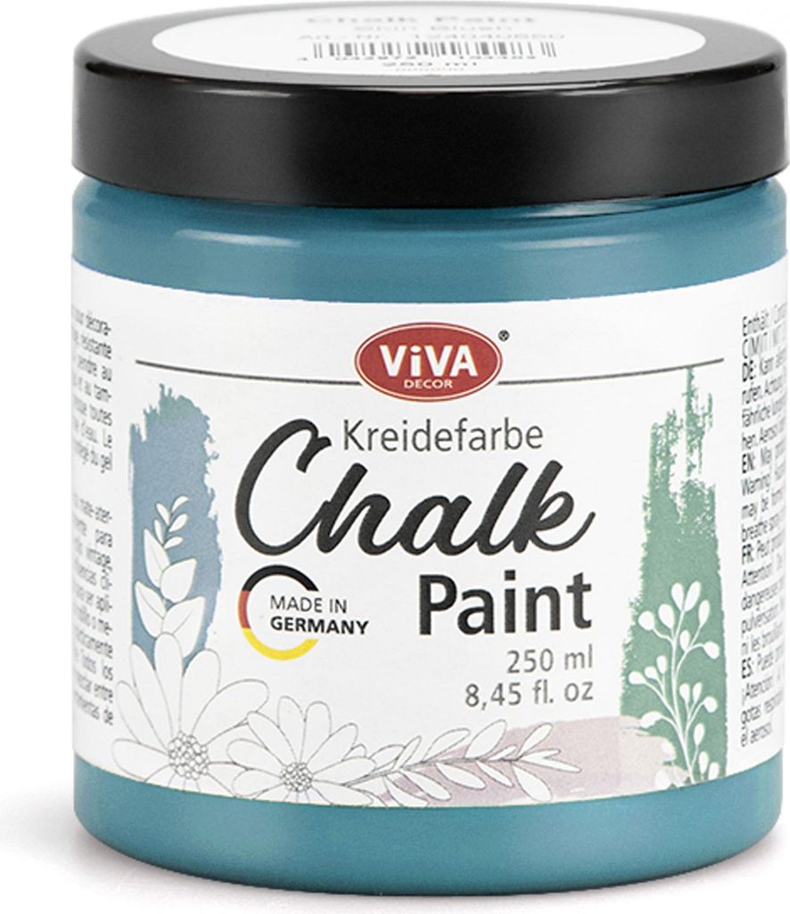 ViVA DECOR Chalk Paint - Kreidefarbe 250 ml - Smoky Blue