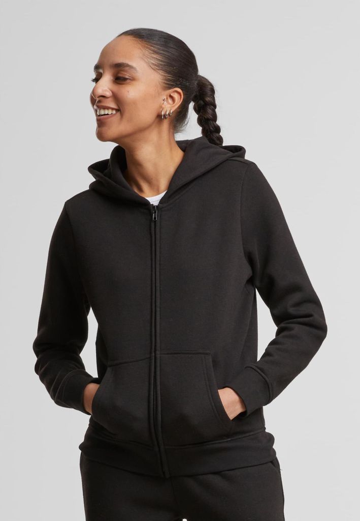 Urban Classics Ladies Basic Essential Zip Hoody black S