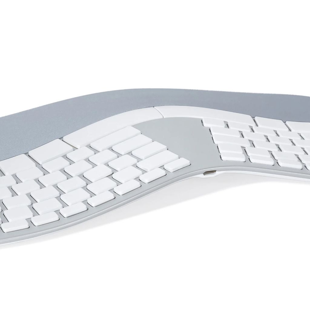 Matias Kabellos Tastatur Deutsch QWERTZ Mac Silber Ergonomisch