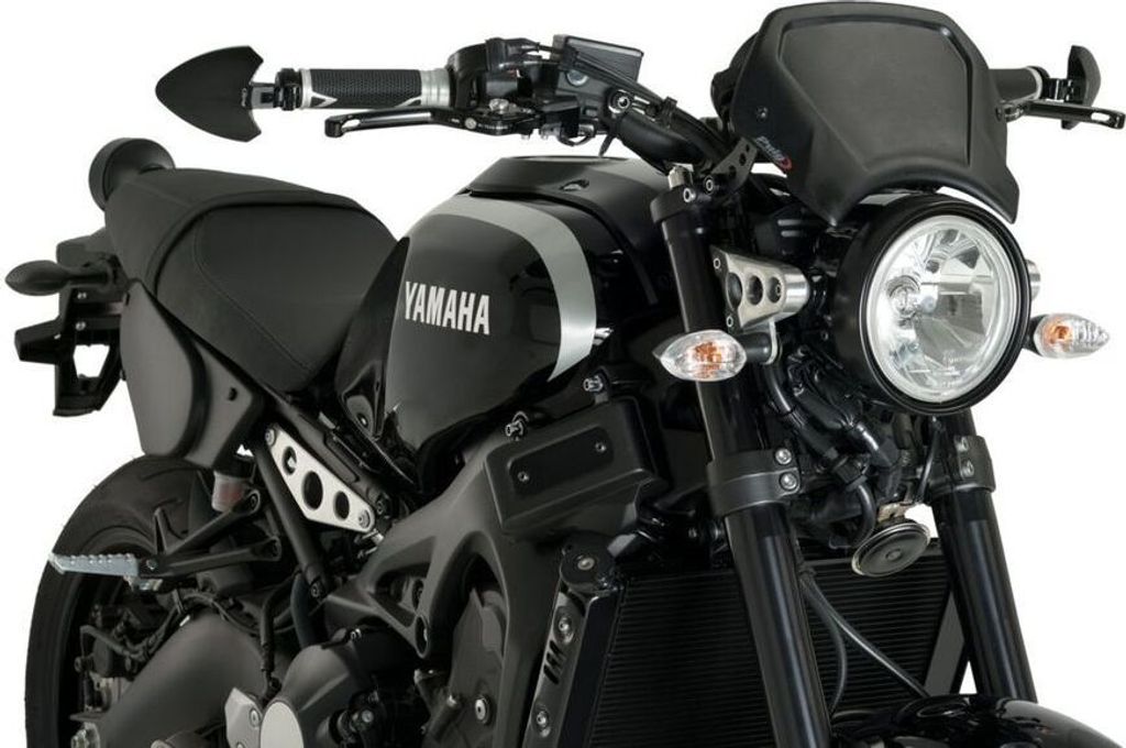 PUIG 9806N ALU Frontplatte passend fuer YAMAHA XSR900 Schwarz