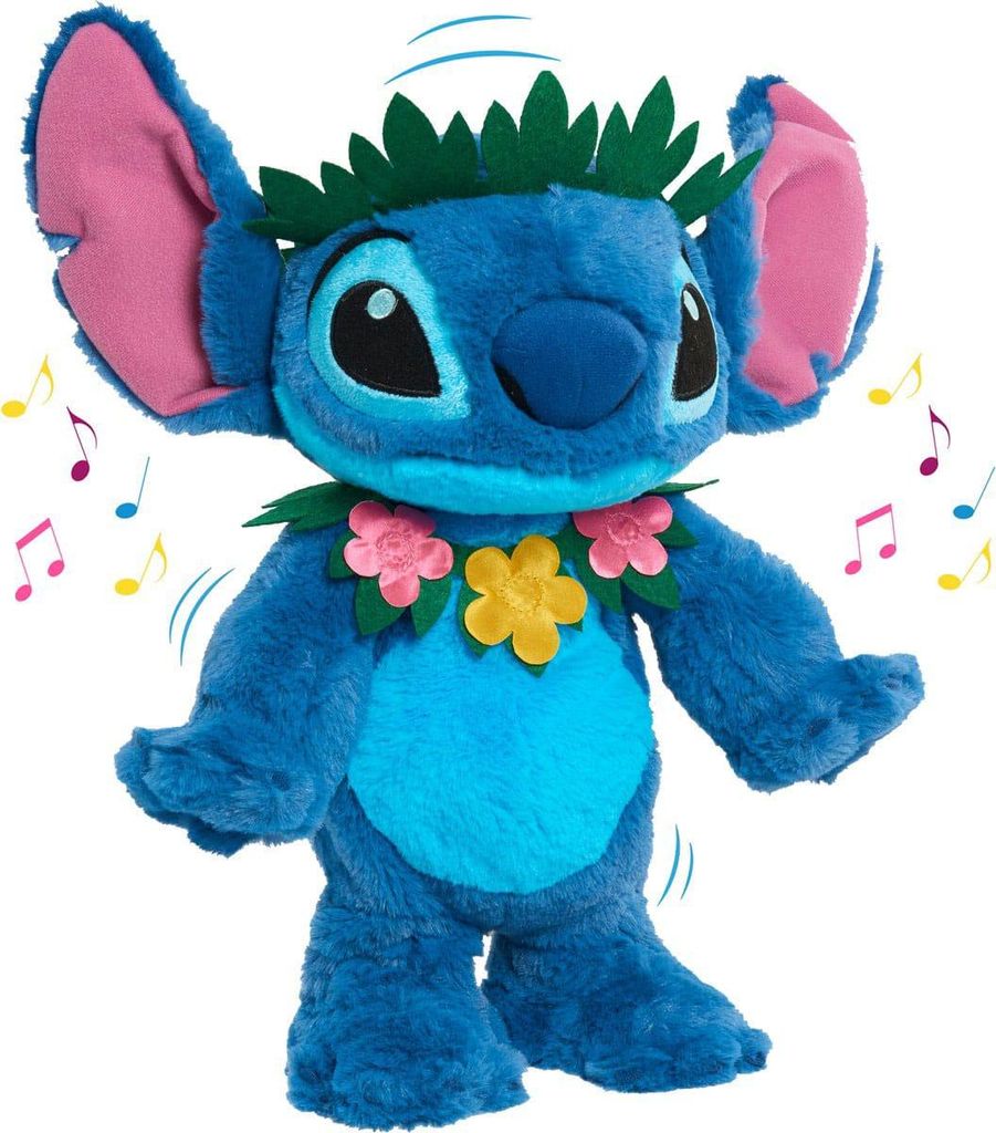 Just Play Peluche Disney che balla e canta Stitch 38 cm Immagine del prodotto 
