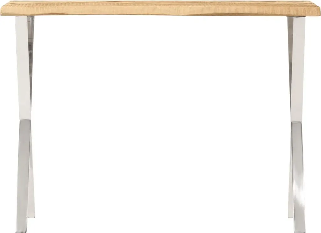 Console Compacte 105 cm Bois Massif : Gain de Place et Style Naturel