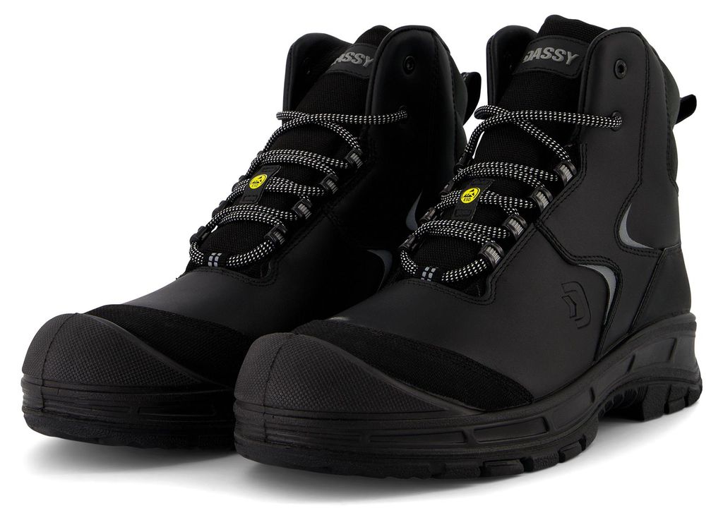 DASSY Seth S7S FO SC HRO SR ESD Sicherheitsschnürstiefel | EN ISO 20345:2022 | DGUV 112-191 | Windtex | HRO 300°C | Gr. 38–48 | 25598 schwa...
