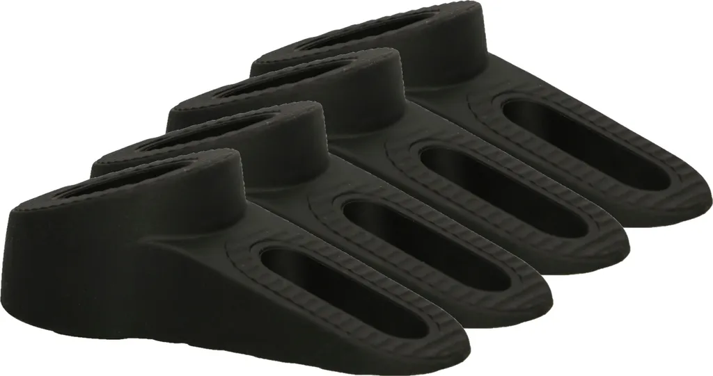 KOTARBAU® Set 4 Fermaporta Neri - Paracolpi Finestre e Porte Doppia Faccia