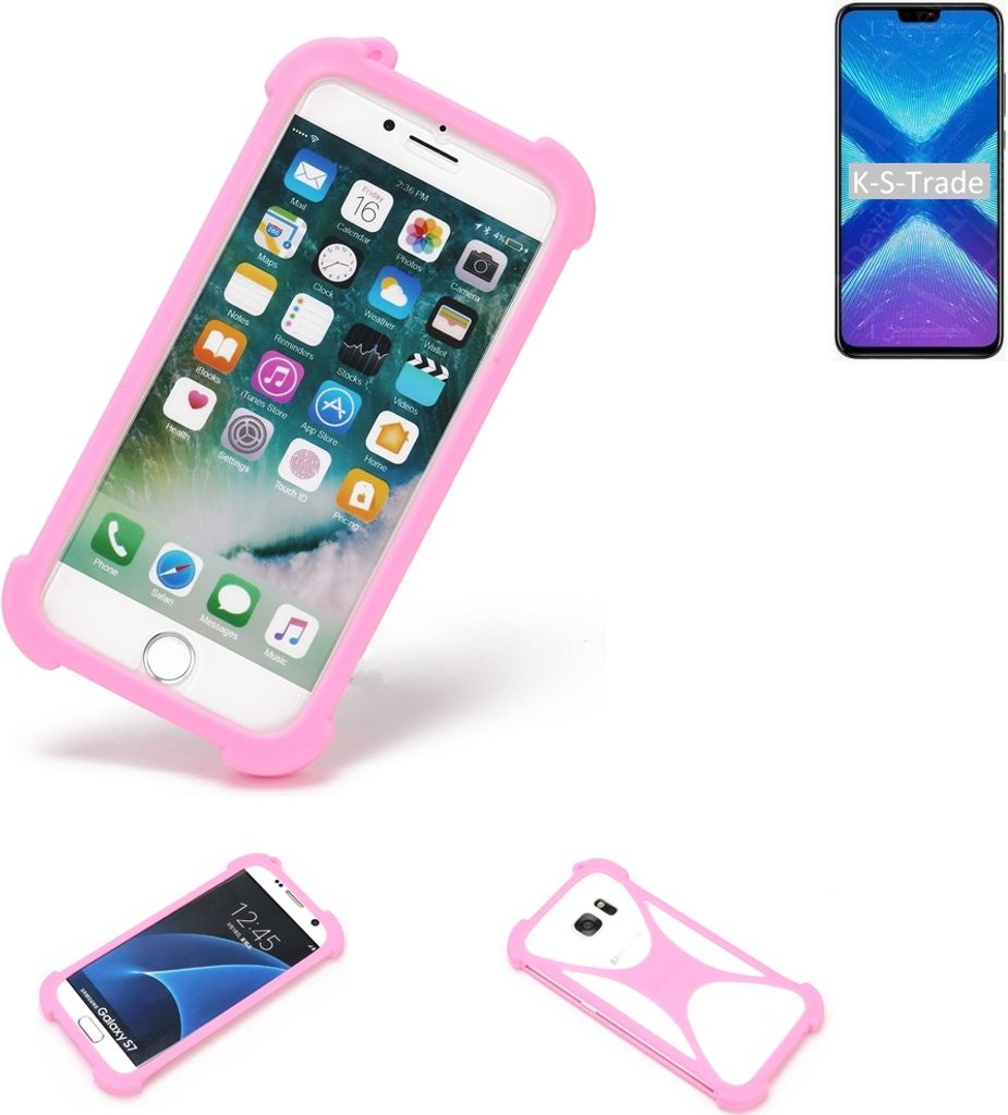 K-S-Trade Handy Hülle kompatibel mit Huawei Honor 9x Lite Schutz Hülle Bumper Silikon Schutz Hülle Cover Case Silikoncase Silikonbumper TPU