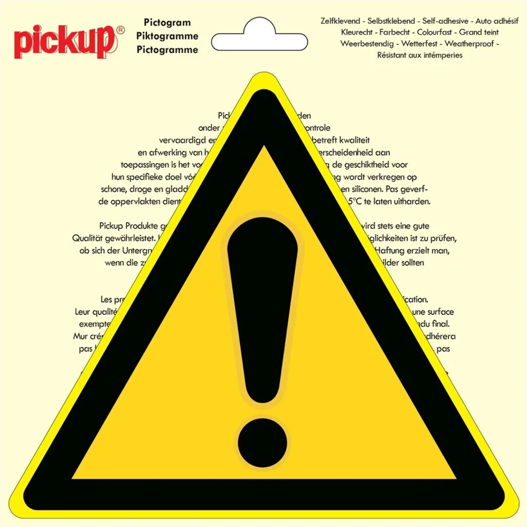 Pictogramme de Sécurité Triangle Danger 20cm - Éviter les Accidents