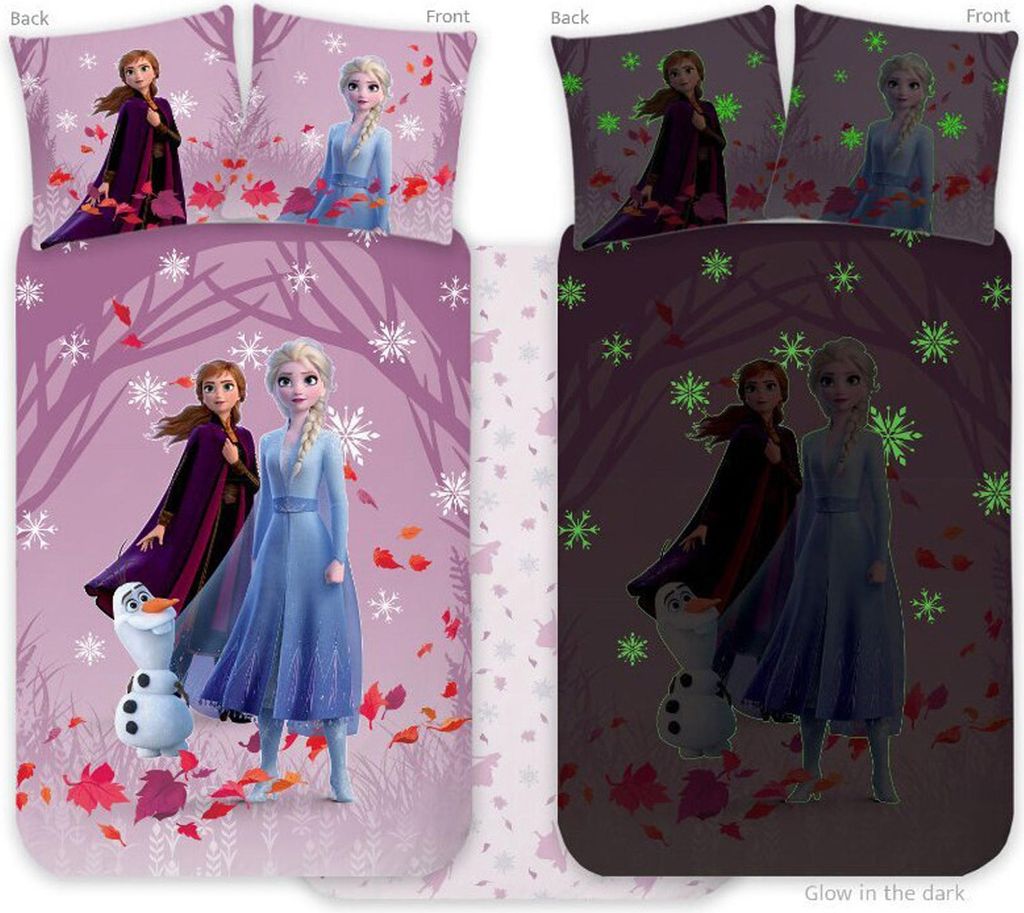Frozen Kleinkind Bettbezug Glow in the Dark - 100 x 135 cm Immagine del prodotto 