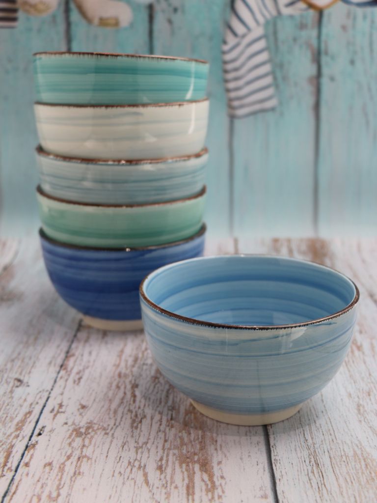 Blue  6 x Schale 14cm  im Farbmix Produktbild 4