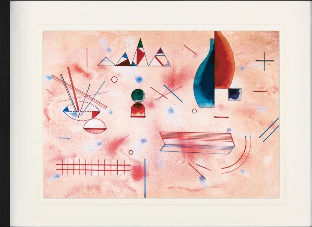 Wassily Kandinsky Gerahmtes Bild Mit Edlem Passepartout | Wand-Bilder | Im Bilderrahmen - Stützender Stab, 1933 (60 x 80 cm)