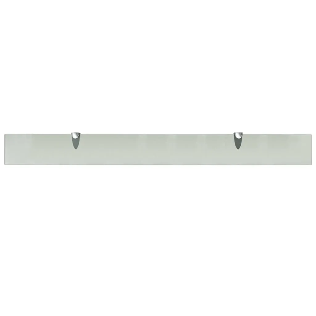 vidaXL Coppia Mensole Sospese Vetro 100cm - Arredo Minimal Moderno - 3