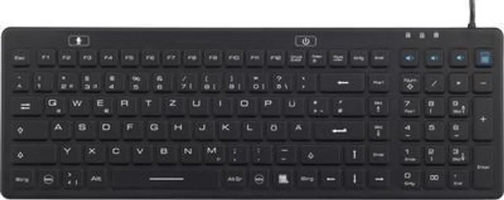 Clavier Industriel USB Renkforce Noir IP68 Lavable et Anti-Poussière
