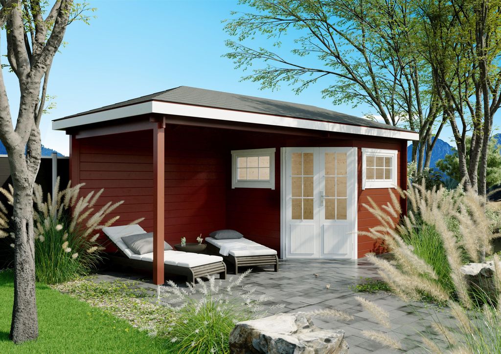 Fjordholz 5-Eck Gartenhaus Modell Evelyn 2C