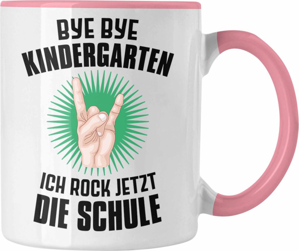 Trendation - Einschulung Junge Rocke Jetzt Die Schule Geschenk für Schultüte Füllung Tasse Schulstart 1. Schultag Schuleinführung Schulanfang G...