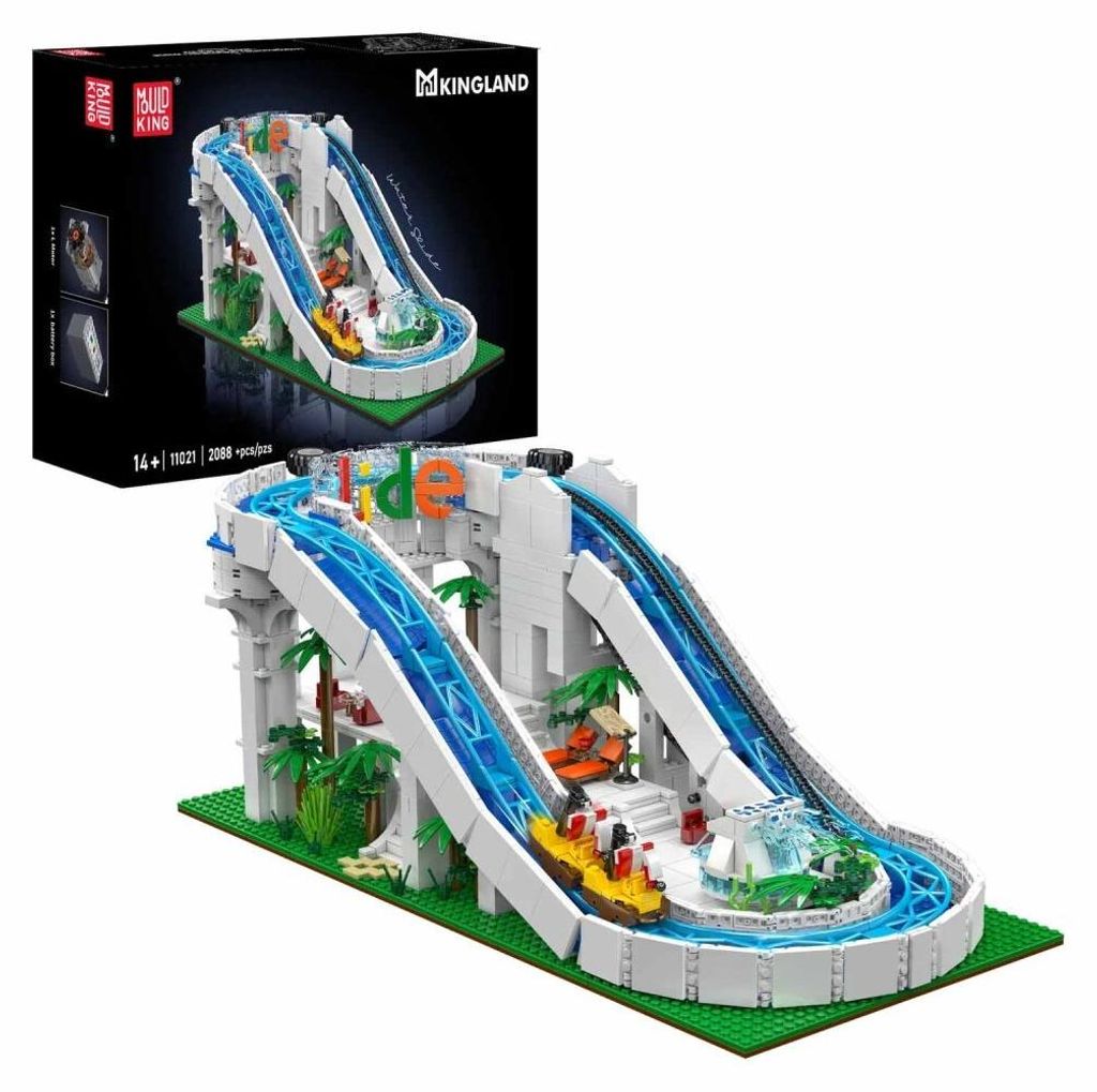 Mould King Scivolo acquatico elettrico 11021 Immagine del prodotto 