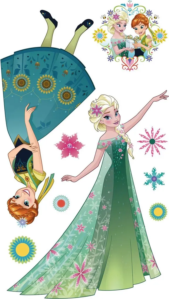 Décoration murale adhésive La Reine des Neiges XXL pour chambre enfant