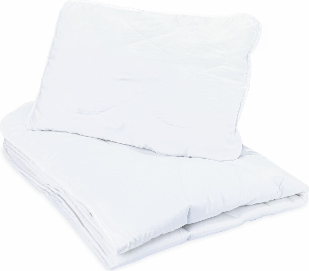 Kinderdecke Baby Ganzjahresdecke 135x100 cm - Bettdecke Kinderbettdecke Kinder Steppdecke Bettzeug Weiß