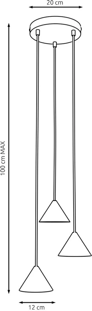 Suspension réglable ELIT : solution d'éclairage design noir et or
