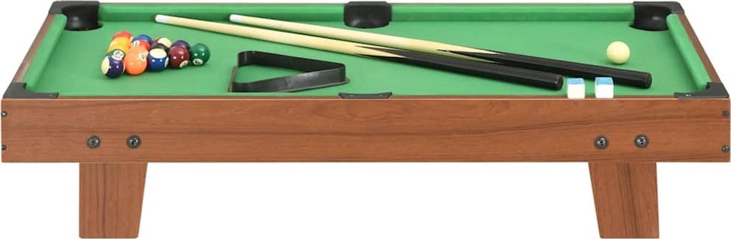 vidaXL 3-nohý mini kulečníkový stůl 92 × 52 × 19 cm Hnědá a Obrázek produktu